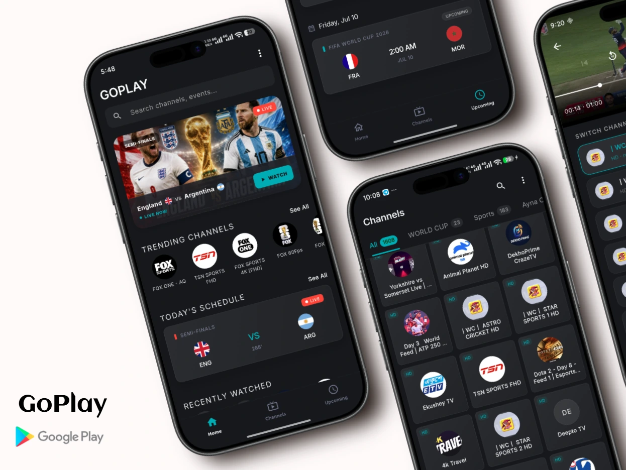 GoPlay – Flutter IPTV APP project